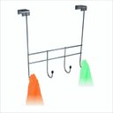 Ver imagem 3 de Cabide Cabideiro Suporte Toalha para Porta 4 Ganchos Cromo