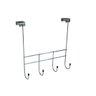 Cabide Cabideiro Suporte Toalha para Porta 4 Ganchos Cromo - 1