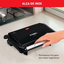 Grill Elétrico Compact Arno Gpto Antiaderente 850w 220v - 3