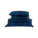 Ver imagem 4 de Kit Cobre Leito Solteiro Bordado Urbany Hipercal 400 Fios Azul Marinho