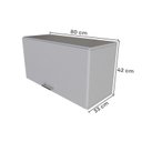 Ver imagem 6 de Escrivaninha Mesa Escritório com Armário Baixo e Aéreo com Chave Modular Conjuntocubos 170cm Cinza