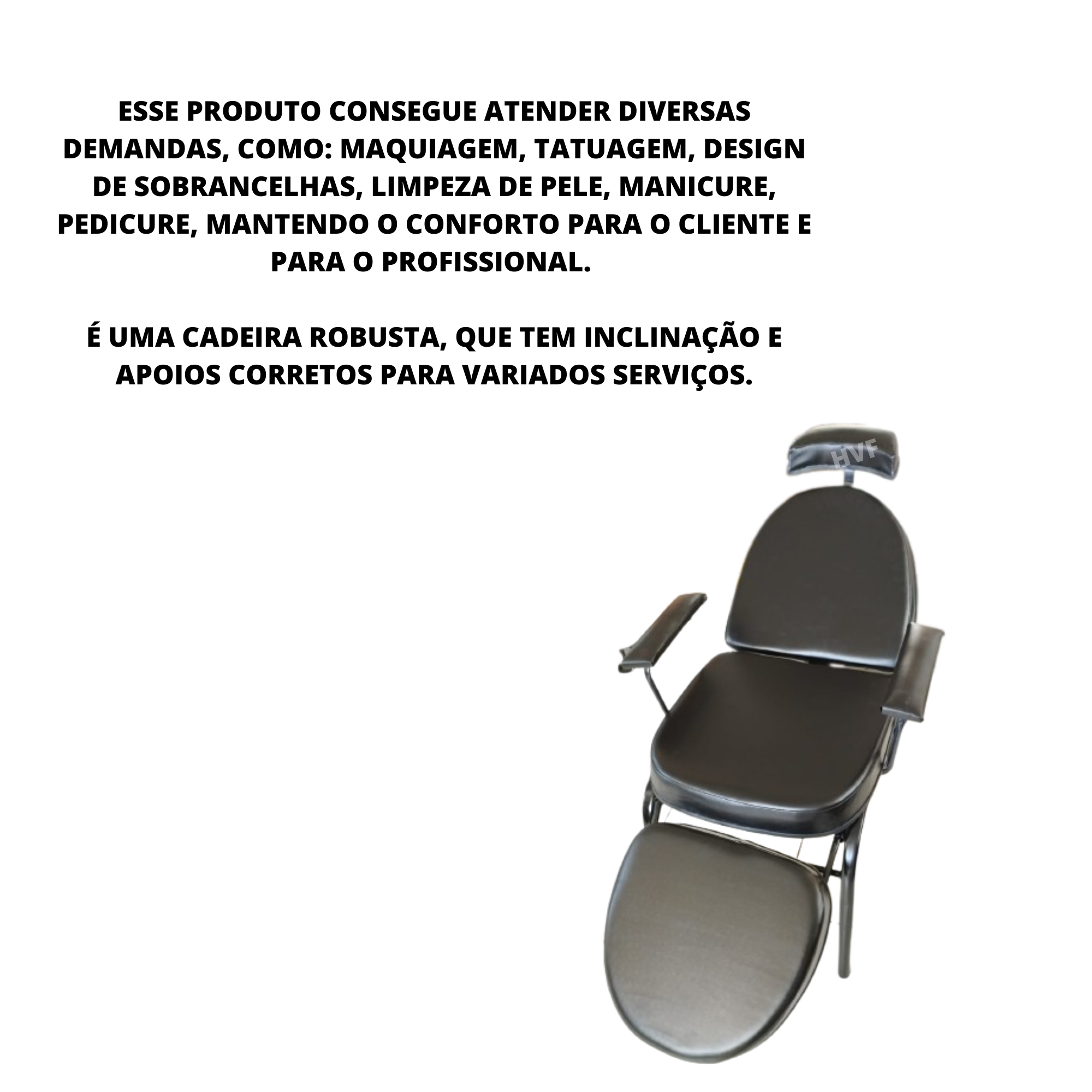 Kit Cadeira Maquiagem, Tatuagem + Mocho + Carrinho + Cadeira - 7