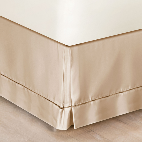 Saia pra Cama King Size Algodao em Ponto Palito Percal 180 Fio Luxo:avela