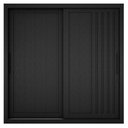 Ver imagem 2 de Guarda Roupa Casal Trianon Preto Tx 2 Portas com Armário Multiuso Max Plus 2 Portas Cinamomo Preto