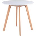 Ver imagem 3 de Conjunto Mesa Leda Branca 80 Cm + 4 Cadeiras Leda Brancas