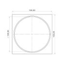 Ver mais imagens de Ralo Click Quadrado 10 Cm Preto Fosco