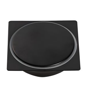 Ralo Click Quadrado 10 Cm Preto Fosco