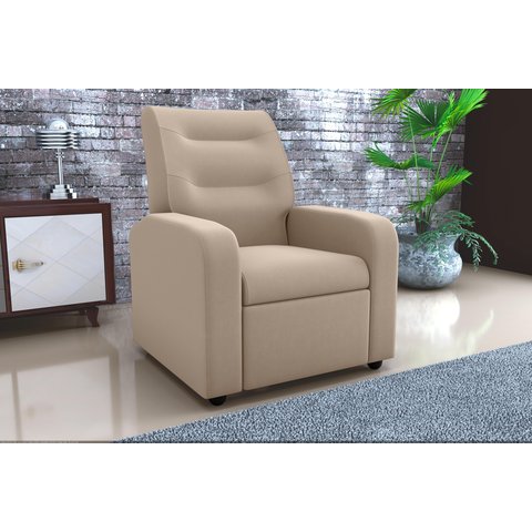 Poltrona Reclinável Classic Suede Bege B251 - Matrix