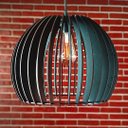 Ver imagem 4 de Luminária Teto tipo Pendente em MDF - Completa -:Preta