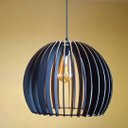 Ver imagem 3 de Luminária Teto tipo Pendente em MDF - Completa -:Preta