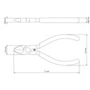 Ver imagem 2 de Alicate com Corte Diagonal 4" Tramontina Basic Aço Especial com Empunhadura em Pvc Azul Tramontina