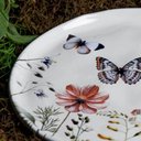 Ver imagem 4 de Jogo 12 Pratos 21,5cm Sobremesa Borboleta Cerâmica Porto Brasil Stoneware Decorada