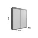 Ver imagem 2 de Guarda Roupa Casal 2 Portas de Correr e 2 Gavetas Ph 16932 Branco - Herval