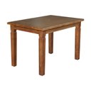 Ver imagem 1 de Mesa de Jantar Retangular 120x80cm Rústica Aurora Madeira Maciça - Castanho