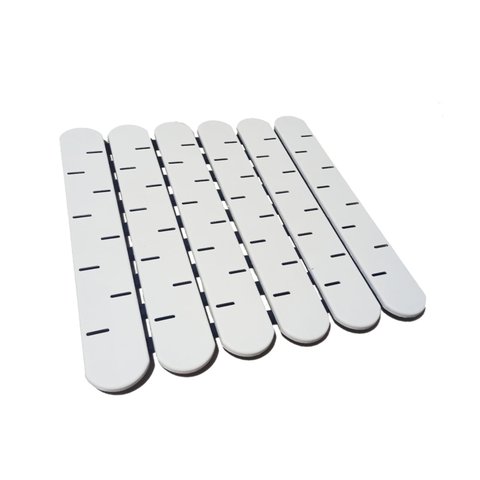 Tapete Banheiro Estrado Antiderrapante Com 108 Ventosas:Branco