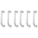 Ver imagem 1 de Alça de Apoio Inox 30cm Barra Kit 6 Unidades Acessibilidade Corrimao Suporte