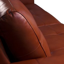 Sofá Decorativo Sala de Estar 2 Lugares City 200cm Couro Conhaque - Mozzelar - 7