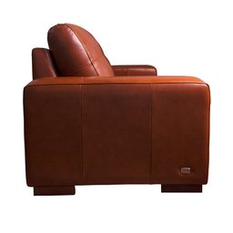 Sofá Decorativo Sala de Estar 2 Lugares City 200cm Couro Conhaque - Mozzelar - 6