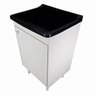 Balcão 1 Porta para Lavanderia 53cm + Tanque 34 Litros Astra Cor:tanque Preto - 1