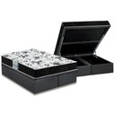 Ver imagem 1 de Cama Box Baú King: Colchão Ortopédico Probel D28 Prodormir Advanced Tech1000 + Base Crc Suede