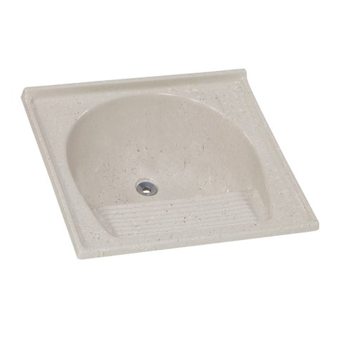 Tanque Mármore Sintético Standard Simples Nº 4 67x62cm Rorato
