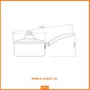 Ver imagem 3 de 3 Panelas Turim Alumínio Chumbo Antiaderente 16cm 1,4l Ptc - Tramontina