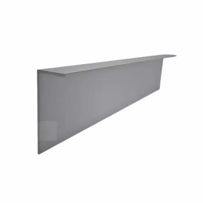 Rodapé Embutido, Mod "l" - 30 X 13 X 3000 Mm - Preto Foscoepóxi - Aluminio