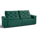 Ver imagem 5 de Sofá com Chaise Sirius 2 Lugares Retrátil e Reclinável 290cm Verde