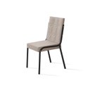 Ver imagem 7 de Conjunto Sala de Jantar Mesa Iza New Tampo MDF/Vidro 6 Cadeiras Natani New Bege/Black/Off White