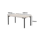 Ver imagem 3 de Conjunto Sala de Jantar Mesa Iza New Tampo MDF/Vidro 6 Cadeiras Natani New Bege/Black/Off White