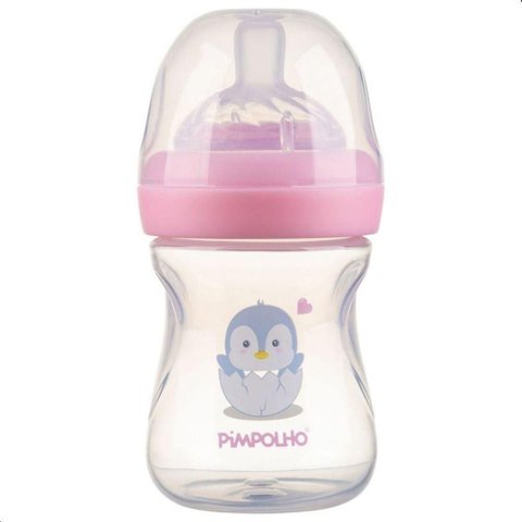 Mamadeira Serena Antirrefluxo Sistema que Reduz Colicas e Desconfortos 150ml Rosa Pimpolho