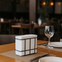 Ver imagem 2 de Porta Guardanapo de Mesa Aço Cromado Preto Utimil Organizador Restaurante Lancheria