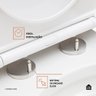 Assento Plástico com Soft Close para Vaso Sanitário Opala Pingoo.casa - Branco - 4