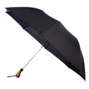 Ver imagem 1 de Guarda Chuva 130cm Fazzoletti Maxi Golf Automático Preto Grande Cabo de Madeira