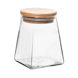 Porta Mantimento de Vidro com Tampa de Bambu 350ml - 4