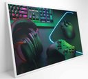 Ver imagem 2 de Quadro Estação Trabalho Gamer Decor&quadros Div008 120x80 Cm Adesivo Fotográfico