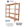 Estante Modular 4 Prateleiras Madeira 90x90x29 Cm Neonx sem Pintura - 3