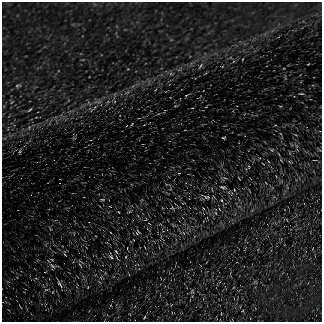 Grama Sintetica Softgrass Colors - Preto 12mm - 2x3m - 6m2 - Decortech