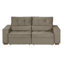 Ver imagem 2 de Sofá Baú San Marino Retrátil e Reclinável 3 Lugares 190cm Veludo Sofatec