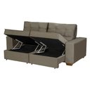 Ver imagem 3 de Sofá Baú San Marino Retrátil e Reclinável 3 Lugares 190cm Veludo Sofatec