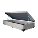 Ver imagem 6 de Cama Base Box Baú Solteiro Super Confort Suede Cinza + Colchão Solteiro Super Confort D33 24x88x188