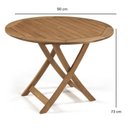 Ver imagem 3 de Mesa Dobrável Redonda 90cm Linha Dobrável