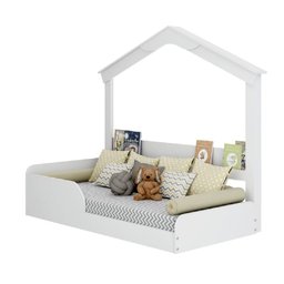 Cama Montessoriana Infantil Montessoriana Casinha Porta Livros  - 2