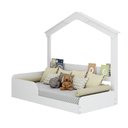 Ver imagem 2 de Cama Montessoriana Infantil Montessoriana Casinha Porta Livros Branco