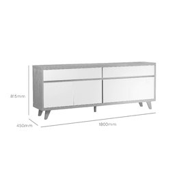 Buffet Genova 1800 Acabamento em Laca Pollo Decor - 2
