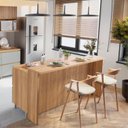 Ver imagem 2 de Painel Ilha Cozinha Canelado 200 100% MDF Nature - Nesher