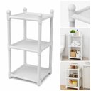 Ver imagem 2 de Yeet Organizador Multiuso Estante 3 Prateleiras Branco para Lavanderia Banheiro e Cozinha