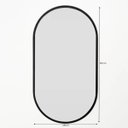 Ver imagem 4 de Espelho Happ Oval 87 Cm X 48 Cm Preto