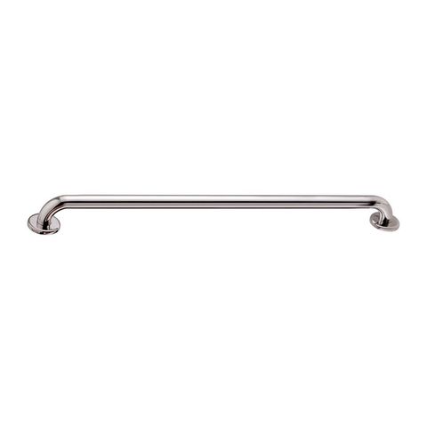 Barra de Apoio Reta Banheiro Acessibilidade 80cm em Aço Inox Polido Brilhante Stainless