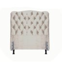Ver imagem 1 de Cabeceira Solteiro 88 - Bello Box - Dunas Suede Bege